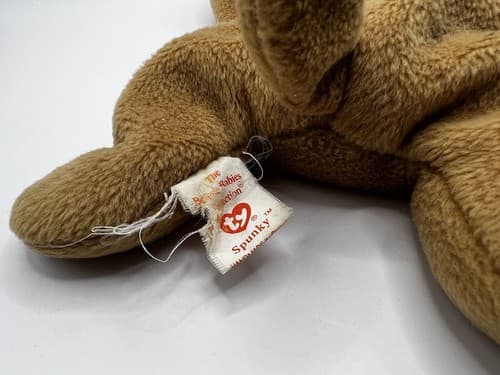 TY Beanie Baby Babies Stuffed Animal Plush Dog Spunky 1997 - Thumbnail 5