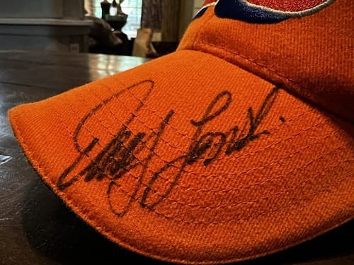 Tony Stewart & Other Unknown Autographed Hat Orange New NWT #20 Racing Nascar - Thumbnail 2