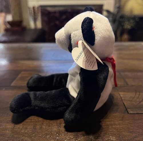 FORTUNE TY BEANIE BABY Babies Rare 1997 Panda W/ 1998 Tush Tag ERROR - Thumbnail 2