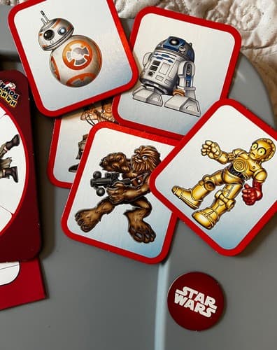 Star Wars Hands Down Card Board Spinner Game Disney Hasbro EUC Complete - Thumbnail 12