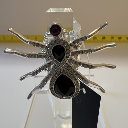 Spider - Tiger Eye & Citrine 925 Sterling Silver Ring Jewelry s.8 BR89308 - Thumbnail 5