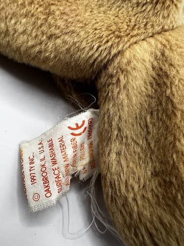 TY Beanie Baby Babies Stuffed Animal Plush Dog Spunky 1997 - Thumbnail 7