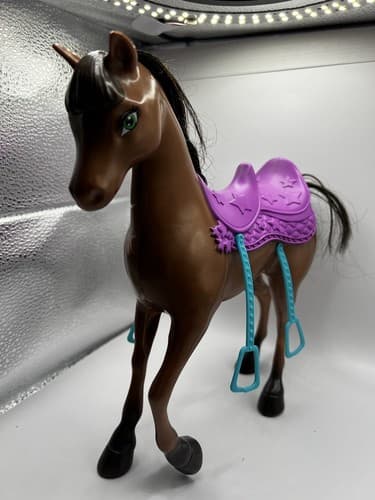Barbie & Sisters Doll A Pony Tale Skipper Horse 2012 Mattel Purple Saddle - Thumbnail 3