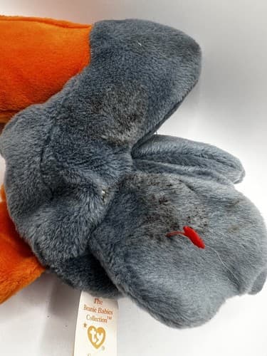 TY Beanie Baby Babies Stuffed Animal Plush Scoop Pelican 1996 - Thumbnail 7