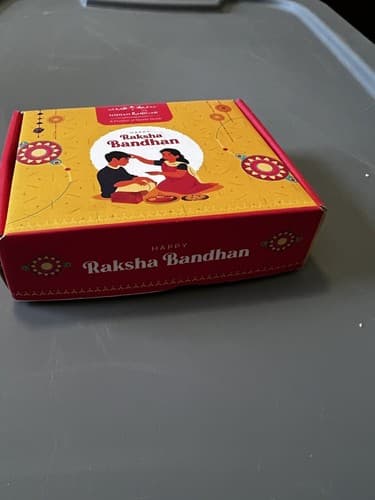 Hindu Ceremony Gift Raksha Bandhan Akshat Chandan Rakshi Saluno Rakri Story Box - Thumbnail 9