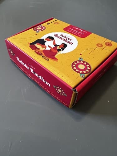 Hindu Ceremony Gift Raksha Bandhan Akshat Chandan Rakshi Saluno Rakri Story Box - Thumbnail 11