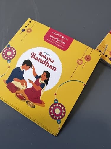 Hindu Ceremony Gift Raksha Bandhan Akshat Chandan Rakshi Saluno Rakri Story Box - Thumbnail 8