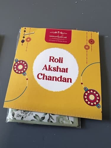 Hindu Ceremony Gift Raksha Bandhan Akshat Chandan Rakshi Saluno Rakri Story Box - Thumbnail 7