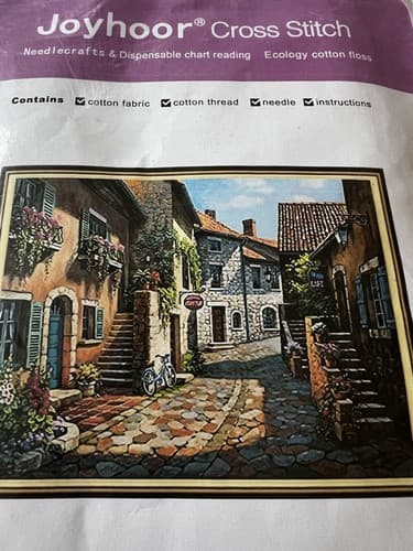 Joyhoor Cross Stitch Kit Beautiful Town Villa Home Cottage Needlework Craft New - Thumbnail 5