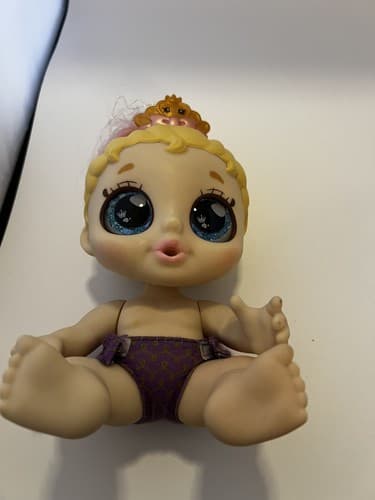 Kindi Kid Teenie Tiara Baby Doll Infant With Crown - Thumbnail 3