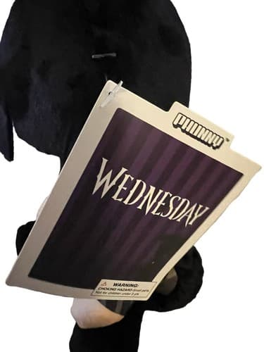 Kidrobot Plush NEW Wednesday Addams Family 8 In Phunny NWT Doll Stuffed Toy - Thumbnail 2
