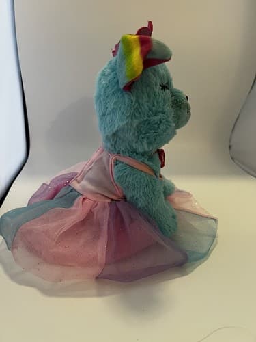Barbie Cat Pet Ballerina Dreamer Dress Aqua Blue "B" & Crown Plush Stuffed 8" - Thumbnail 4