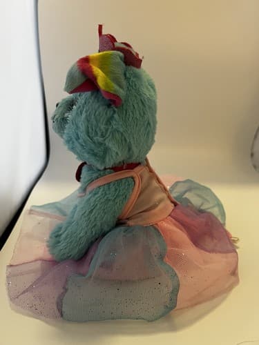 Barbie Cat Pet Ballerina Dreamer Dress Aqua Blue "B" & Crown Plush Stuffed 8" - Thumbnail 2