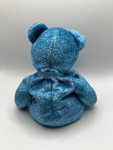 TY Beanie Baby Babies Stuffed Animal Plush Blue Bear Classy 2001 - Thumbnail 5
