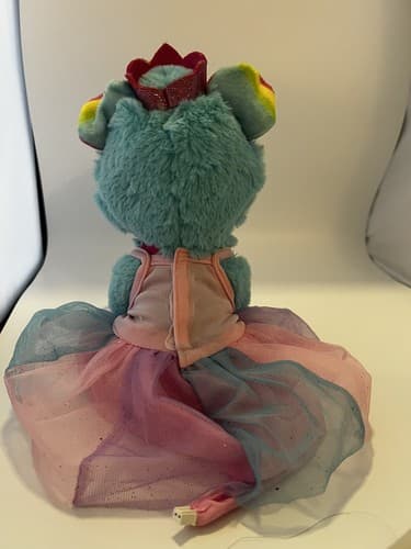Barbie Cat Pet Ballerina Dreamer Dress Aqua Blue "B" & Crown Plush Stuffed 8" - Thumbnail 3