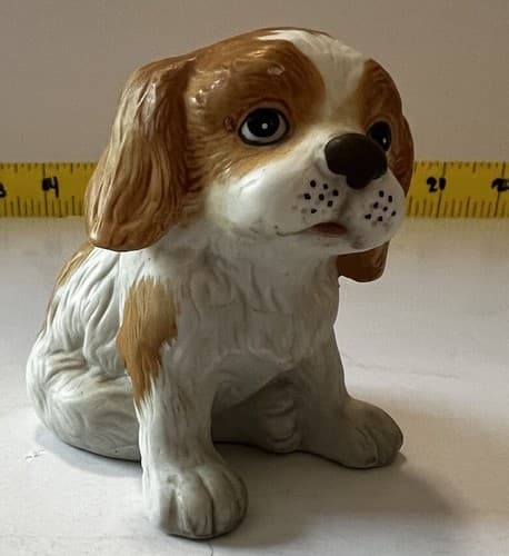 Homco Puppy Dog Figurine Cocker Spaniel Vintage 1407 Porcelain 3 in Vintage Cute - Thumbnail 9
