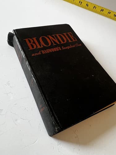 Blondie and Dagwood's Snapshot Clue Hardback Book 1943 Chic Young Vintage Book - Thumbnail 2