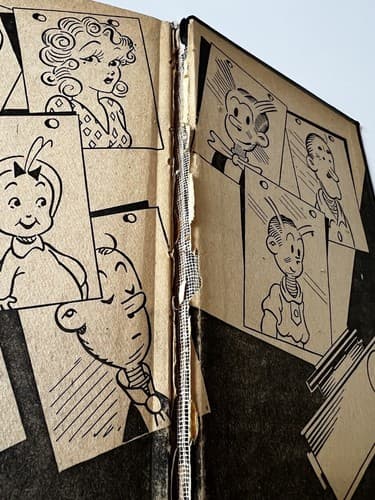 Blondie and Dagwood's Snapshot Clue Hardback Book 1943 Chic Young Vintage Book - Thumbnail 9
