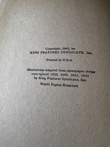 Blondie and Dagwood's Snapshot Clue Hardback Book 1943 Chic Young Vintage Book - Thumbnail 8