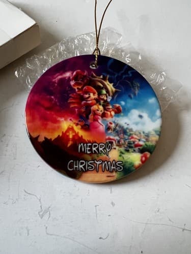 Nintendo Super Mario Colorful Porcelain Christmas Ornament - Thumbnail 2