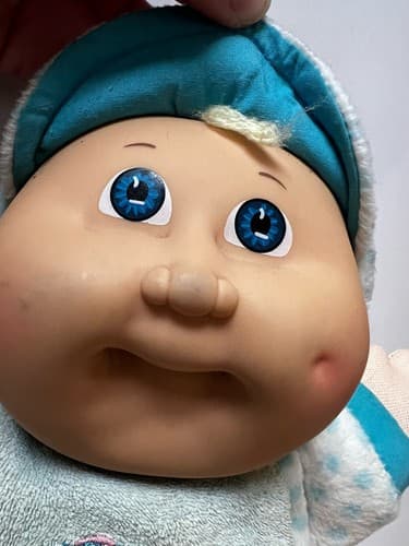 Cabbage Patch Babyland Exclusive Baby Boy Vintage 1988 Xavier Roberts Blue Polka - Thumbnail 4