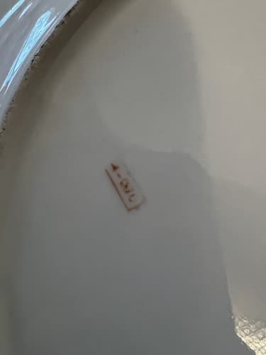 Chinese Decorative Plate with Hand Painted Music Instruments Vintage GORGEOUS! - Thumbnail 4