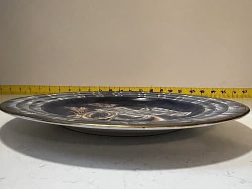 Chinese Decorative Plate with Hand Painted Music Instruments Vintage GORGEOUS! - Thumbnail 12