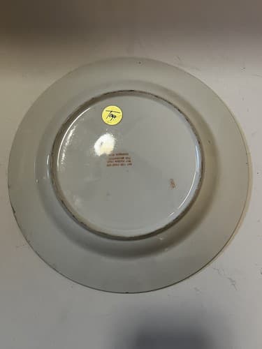 Chinese Decorative Plate with Hand Painted Music Instruments Vintage GORGEOUS! - Thumbnail 8