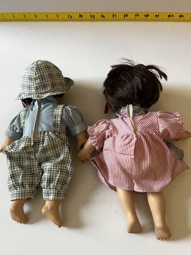 My Pals Collection Gigo Dolls 11" each Lot of 2 Vintage Boy & Girl Twins Set - Thumbnail 2