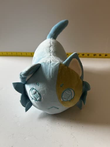 Me Meow Cat Plush Cute Anime Kitten Blue Yellow Sun Toy Stuffed Animal New K-pop - Thumbnail 6