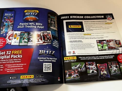 2021 Panini NFL Soft Cover Sticker Collection Album Book NEW UNUSED OUT OF PRINT - Thumbnail 3