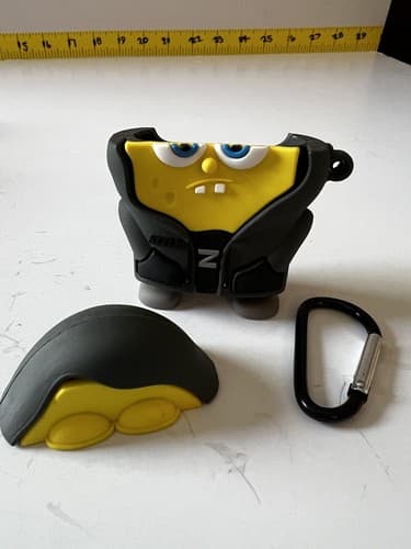 SpongeBob AirPods Case Sponge Bob Earbuds Holder Case AirPods 1 or 2 - Thumbnail 3