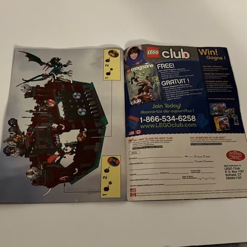LEGO Viking Instructions 7019 FORTRESS Instructions FAFNIR DRAGON MANUAL ONLY - Thumbnail 13
