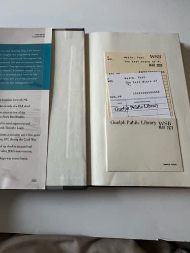 The Lost Diary of M by Paul Wolfe Library Book - Thumbnail 4