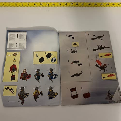 LEGO Viking Instructions 7019 FORTRESS Instructions FAFNIR DRAGON MANUAL ONLY - Thumbnail 5