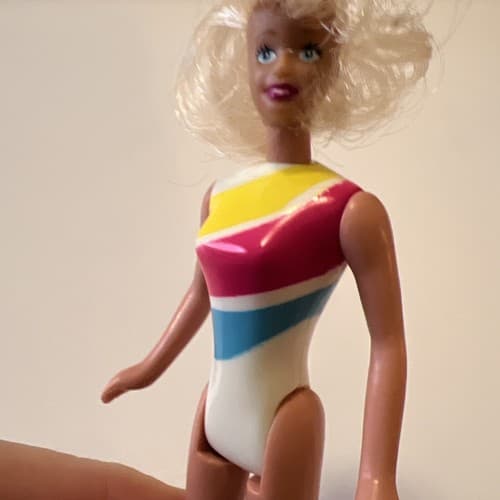 RARE Barbie Super Gymnast Vintage Original Mattel Barbie Happy Meal Toy McDonald - Thumbnail 3