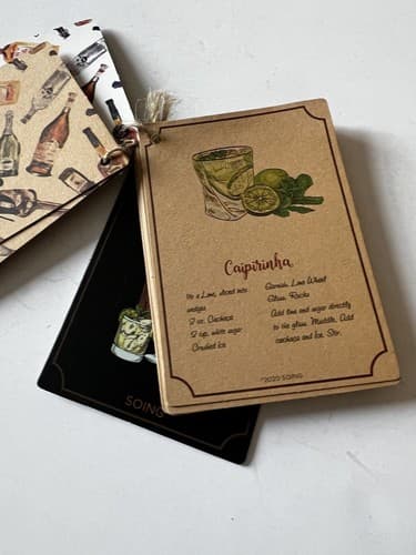 Cocktail Recipe Cards By Soing 20 Rustic Illustrated Mixed Drinks Farmhouse Look - Thumbnail 3