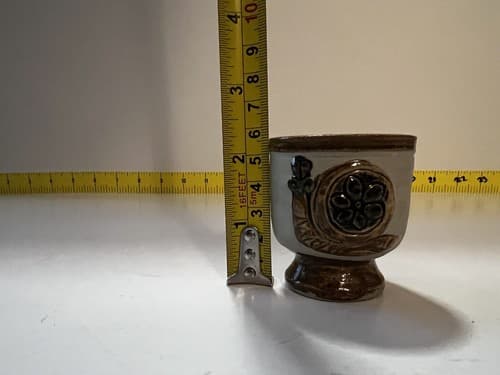 SNAIL Shot Glass Hand Made Art Studio Pottery 2.25" Slug - Thumbnail 10