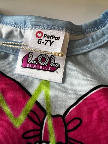 LOL Surprise Girl's Size 6 7 Shirt Top T-shirt Be A Queen by PatPat NWT NEW - Thumbnail 3