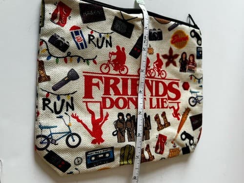 Stranger Things Makeup Toiletries Cosmetics Bag Canvas Zipper NEW - Thumbnail 5