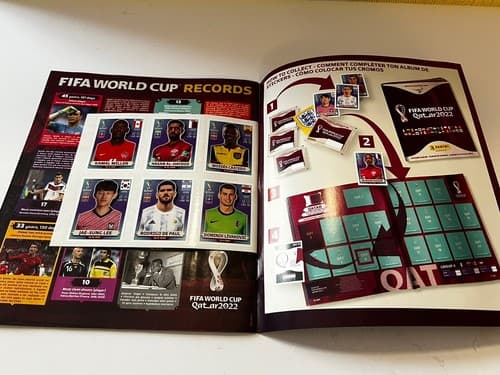 Official Panini FIFA World Cup 2022 Qatar Soccer Soft Cover Sticker Album NEW - Thumbnail 4