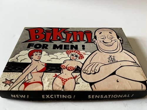 Vintage Gag Gift Adult Racy Men Man Bikini Theme White Elephant Exchange Joke - Thumbnail 3