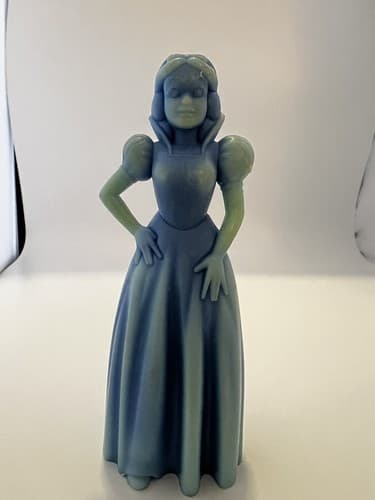 Snow White Vintage 1970 Walt Disney Louis Marx Blue Plastic Figure