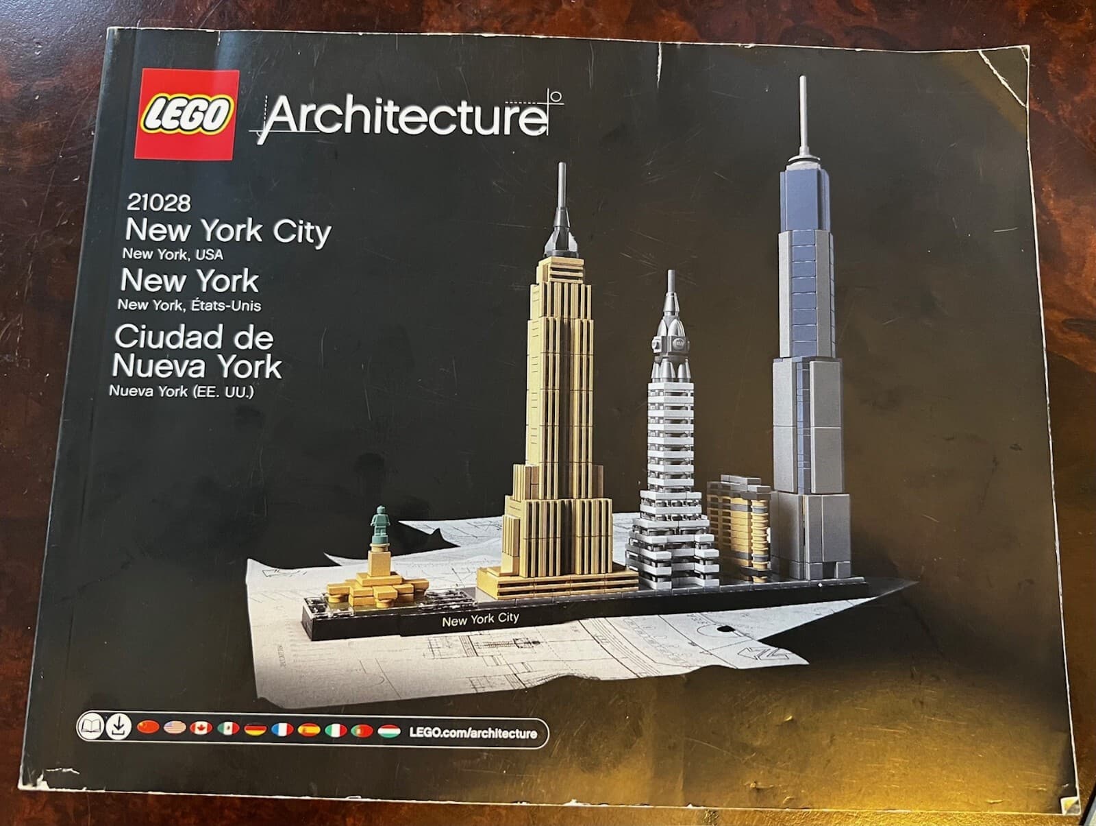 LEGO 21028 Architecture Instruction Manual ONLY New York City Skyline