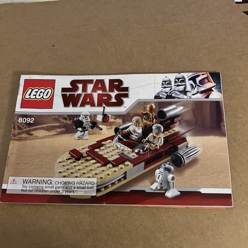 LEGO Star Wars 8092 Instruction Manual Replacement Booklet INSTRUCTIONS ONLY