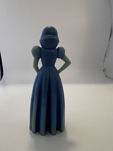Snow White Vintage 1970 Walt Disney Louis Marx Blue Plastic Figure - Thumbnail 3