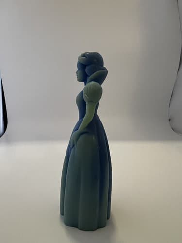 Snow White Vintage 1970 Walt Disney Louis Marx Blue Plastic Figure - Thumbnail 2