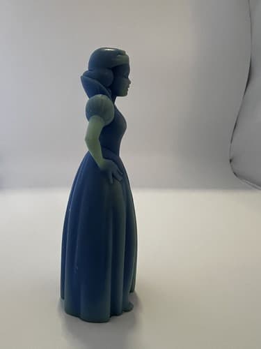 Snow White Vintage 1970 Walt Disney Louis Marx Blue Plastic Figure - Thumbnail 4