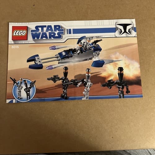 LEGO Star Wars 8015 Instruction Manual Replacement Booklet INSTRUCTIONS ONLY