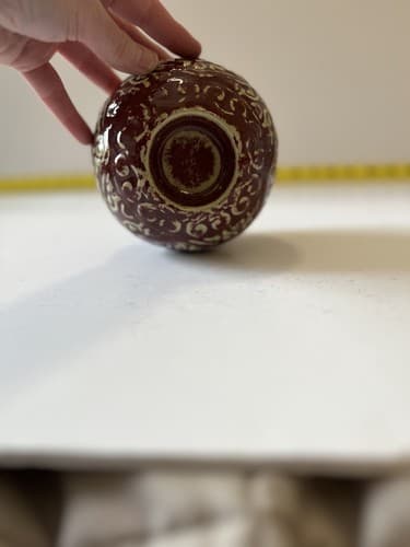 Bombay Votive Candle Holder Abstract China Ceramic Decorative Sphere Asian Chine - Thumbnail 4